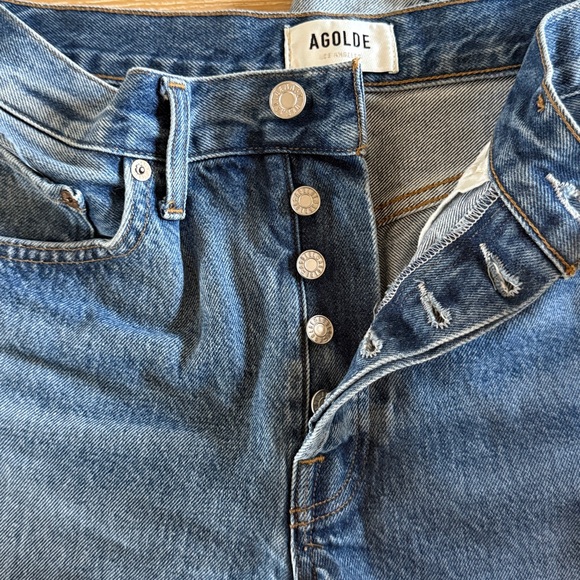 AGOLDE Parker Long Jean Shorts - Women’s size 27 - Picture 7 of 7